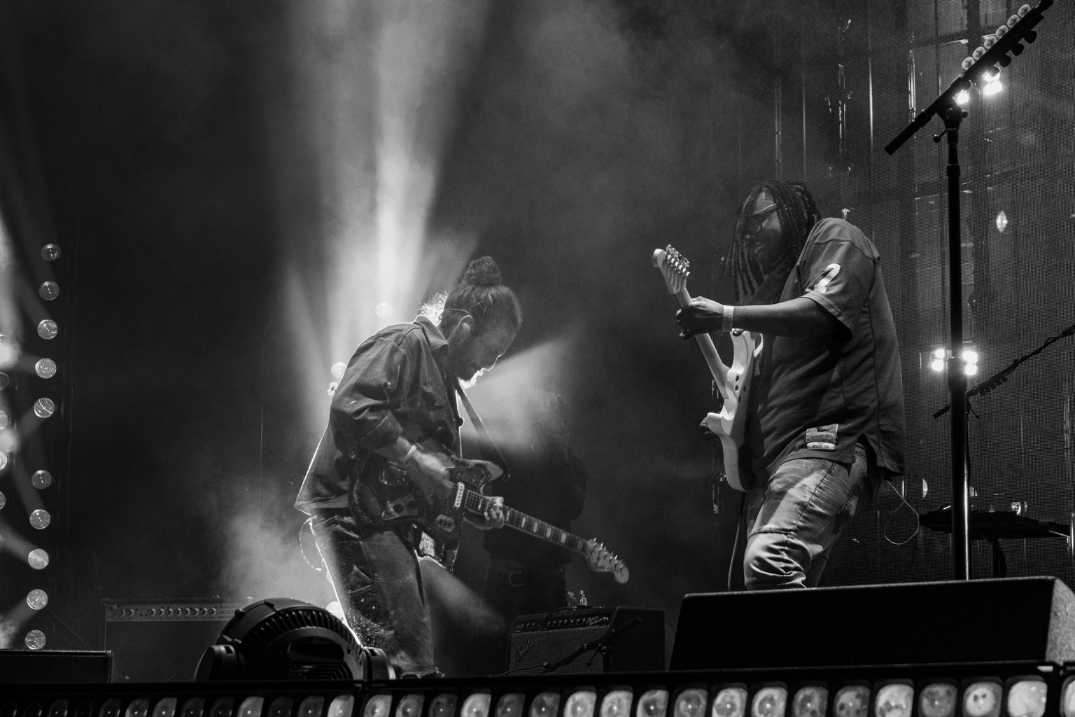 Two guitarists onstage